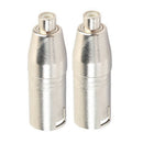 5Pcs/lot Metal XLR 3 Pin Male to RCA Female plug Audio Adapter Connector Hi