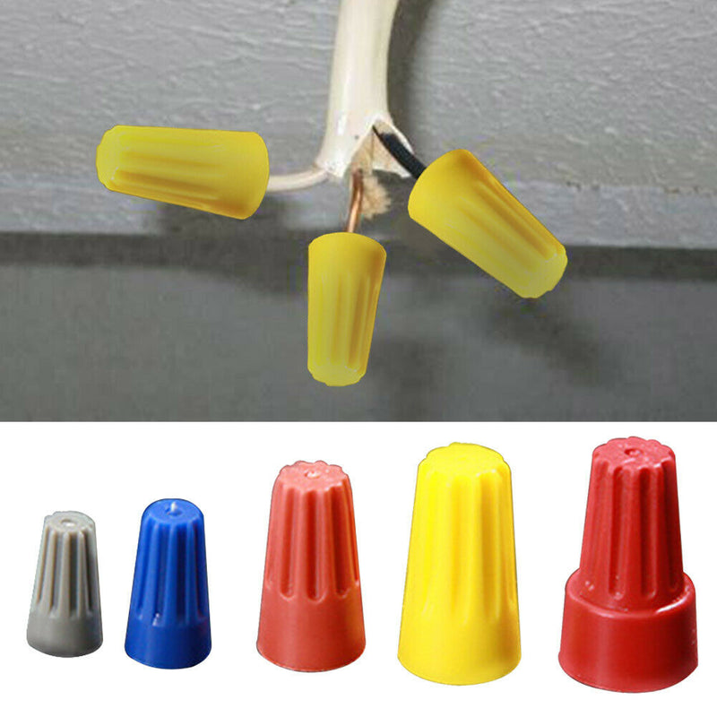 158pcs Home Electrical Wire Connector Cap Spring Inserted Twisted On
