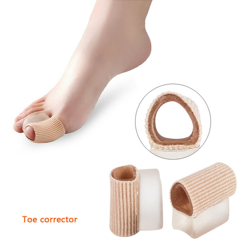 Silicone Gel Tube Toe Separators Spacers Bunion Corrector Pain Relief Care newly