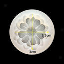 3 Pieces Mirror Silicon Mould Flower Mold AB Glue DIY Jewelry Making Crafts