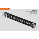 Luminous Magnetic Temporary Parking Card Phone Number Card Plate Front Wind P6X3