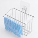 Stainless Steel Dish Drain Rack Filter Basket Kitchen Sink Organizer