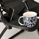 Portable Folding Camping Picnic Outdoor Beach Garden Chair Side Tray For Drink^^