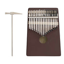 17 Key Kalimba Wood Mbira Finger Thumb Piano with Tune Hammer Christmas Gift