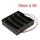 4x Quad Battery Clip Holder 4x18650 Plastic Battery Holder Case Box Wired lot