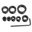8Pcs Woodworking Spacing Ring +Hex Wrench+Right Angle Miter Corner Clamp