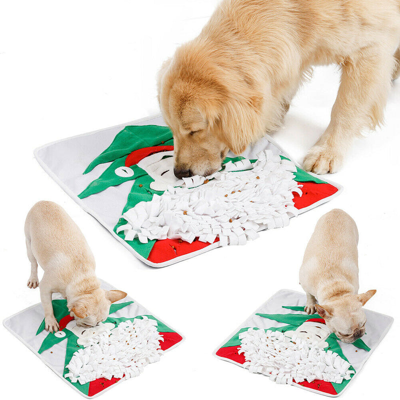 Pet Supplies Dog Training Santa Claus Sniffing Mat Christmas Toys Nose Pad A