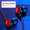 1.2m EP-40 3.5mm Jack Earphone Bass Noise Isolating Earbud In-Ear Headset w/Mic