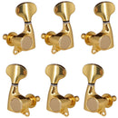 Durable 6pcs Zinc Alloy String Tuning Machines Tunres 3R3L for Acoustic Guitars