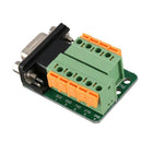 DB9 RS232 Serial Female Adapter Plate to 9 Position Terminal Connector Blac H4U2