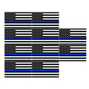10pcs 4.5x2.5 inch Car Stickers US Flag Auto Laptop Helmet Decals (Type 1) A