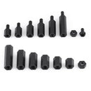 250x Plastic Nylon M3 Hex Column Standoff Spacer Screw Nut Assortment Kit