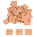 25PCS Niniature S Red Roof Tile Turning Mould Scenario Sand Table Diy Mater Gw