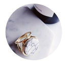 Geometric Big Finger Ring Boho Ethnic Women Hippie Ring Round