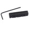 Adjustable Pom Nut Slotted for 4 Strings Bass Guitar Replacement Parts Blac