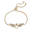 Crystal Angel Wings Bracelet Fashion Chain Bracelet Ladies Jewelry Gifts