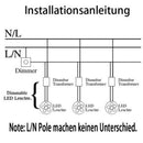 LED dimmer switch Flush mounted for Dimmable LED l 3C