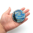 The Star Night Painting Embroidery Iron On Patches Applique Stickers DIY 7.2cm