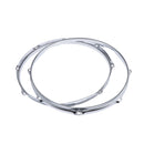 Heavy Duty 13 Inch 8 Lug Snare Drum Hoop Rim Batter Hoop 1.2Mm (Pack of 2)