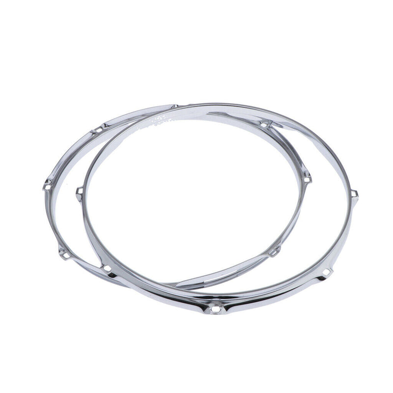 Heavy Duty 13 Inch 8 Lug Snare Drum Hoop Rim Batter Hoop 1.2Mm (Pack of 2)