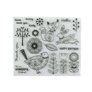 Lovely Fox Rabbit and Bird Birthday Clear Stamps Scrapbooking Photo Album FT
