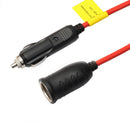 3.6M 12V 24V Car Cigarette Lighter Extension Socket Extention Cable Splitt WCL