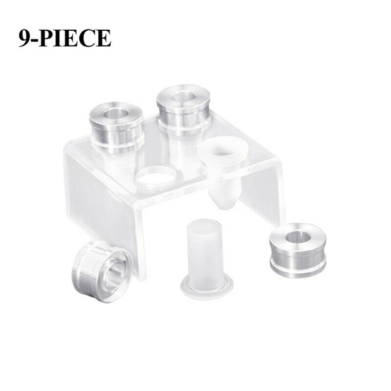 9-piece DIY 12.1mm simple lipstick filling tube silicone mold aluminum ring B4P4