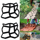 2 Pieces Concrete Stepping Stone Paver Mold, Lawn Garden and Patio Reusable DIY