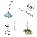 5Pcs Steel  Hooks Clips for Wind Chimes Hanging Plants Birdcage Party Ornaments