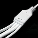 LED Strip RGB 4 Pins 1 to 4 Female Splitter Connector Cable Wire White O8P2