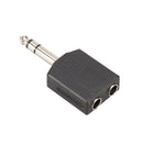 6.35mm Plug Male To 2 x 6.35mm Mono Jack Audio Adapter