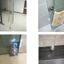 Glass Sliding Door Latch Lock Non-Apertured Stainless Steel Glass Door Lock J6F9