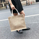 Fashion Shoulder Handbags Women Large Top-handle Bags Linen Shopping Totes