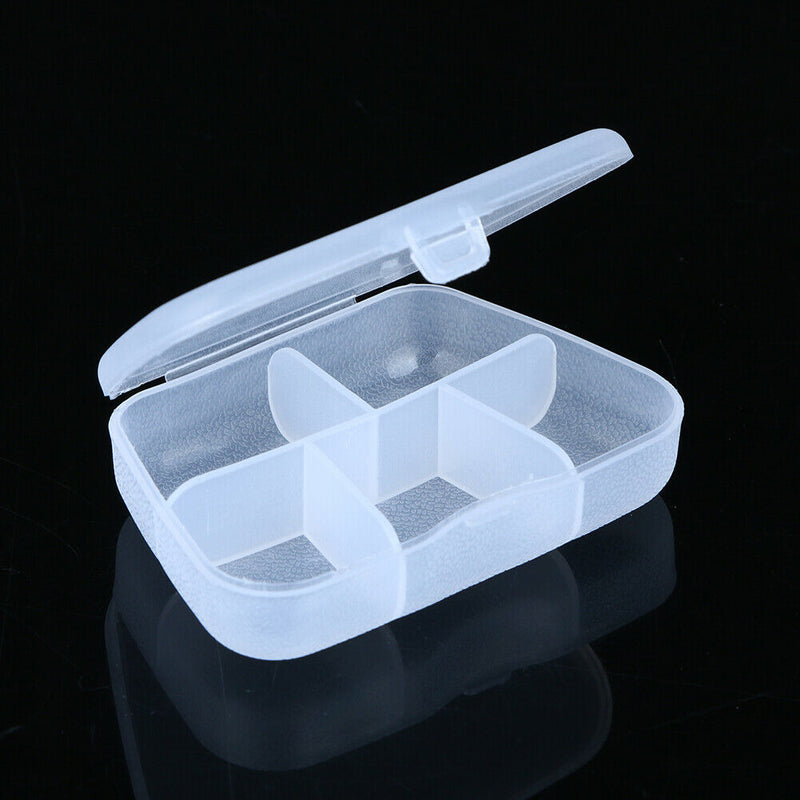 5 Grids Portable Sealed Pill Box Medicine Storage Holder Case Container