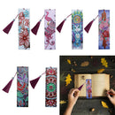 5pcs  5D Special Shaped Diamond Painting Kit PU Leather Bookmark Handicrafts