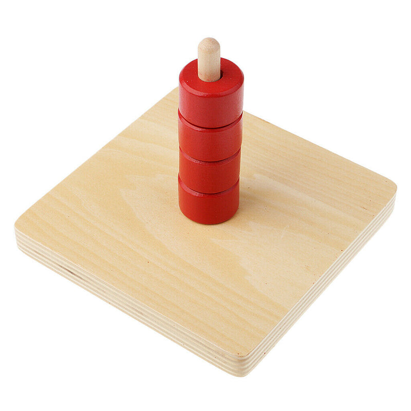 Montessori Cylindrical Vertical Dial Lantern Ring For Preschool Teaching Aid