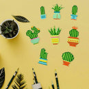 DIY Full Drill Round Green Plants Diamond Painting Puzzle Children Stickers