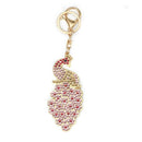 3pcs Key Chains Peacock Keyring Purse Bag Crystal Charm Pendant Necklac SKF