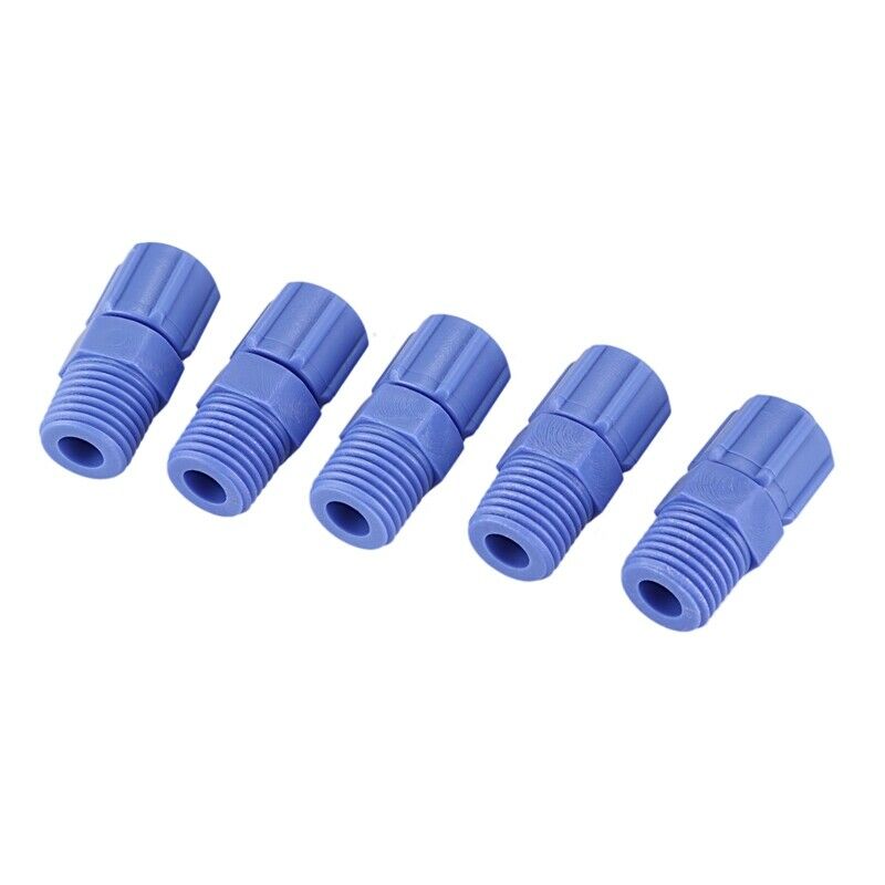 5Pcs 1 / 4BSP External Pneumatic Air Hose Quick Connector 8mm OD