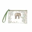 Canvas Coin Purses for Women ID Card Holder Zipper Clutch Pouches with Wris H5K3
