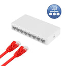 8 Port Gigabit Ethernet 10/100/Mbps Switch Lan Hub Adapter for Router & Modem