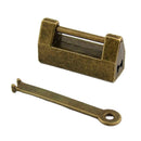 Retro Chinese Padlock Zinc Alloy Jewelry Box Lock With Key Collection