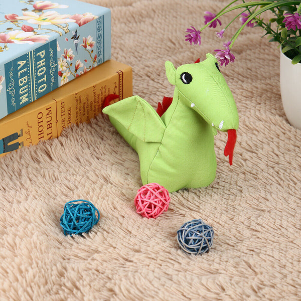 Plush Squeaky Dog Molar Bite Chew Toys Animal Puppy Soft Playing (Green) A#S