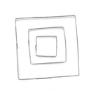 Square Cut Outs Cookie Cutters,Set of 3 K9H3