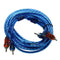 5M 2 Rca To 2 Rca Plug Car Stereo Audio Copper Cable System Amplifier Braid P7J5