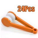 24x Microfiber Spectacles Eyeglasses Cleaner Brush Cleaning Tool Soft Orange