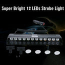 Car Windshield 12 LED Strobe Light Flashing Dash Emergency Warning Lamp AmbS Gw