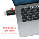 4 in 1 OTG Phone Adapter SD TF Card Reader Type-C USB Micro 8 Pin Dongle  A