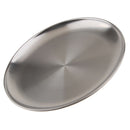 2Pcs Stainless Steel Waiters Tray Round Service Tray,Restaurant Dinner Plate