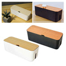 2Pcs ABS Cable Manegement Box Cord Organizer Charger Hide Tidy Cover Tray